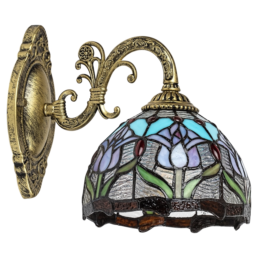 Brilagi - Aplică de perete Tiffany LORAS din vitralii 1xE27/40W/230V
