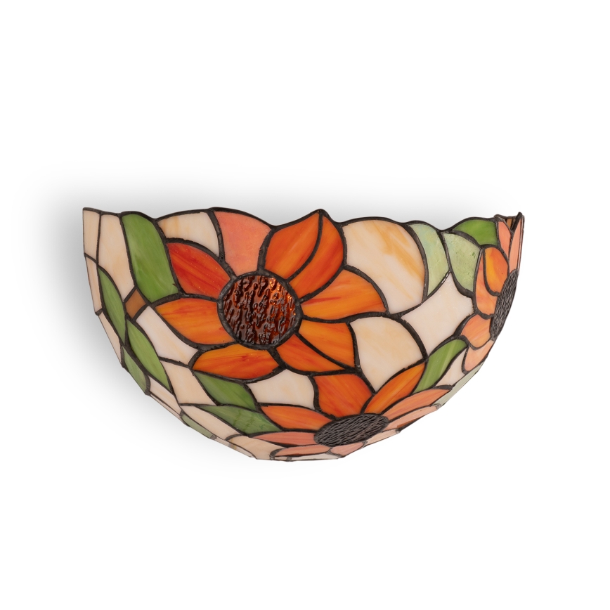 Brilagi - Aplică de perete Tiffany SUNFLOWER din vitralii, 1xE14/40W/230V