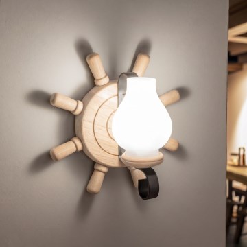 Brilagi - Aplică de perete TIMONA, 1xE14/40W/230V, stejar