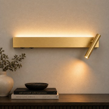BRILAGI - Aplică de perete tip spot ARLIX LED/3W/230V + LED/7W, finisaj auriu, CRI 90