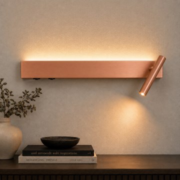 BRILAGI - Aplica de perete tip spot LED ARLIX LED/3W/230V + LED/7W, bronz, CRI 90