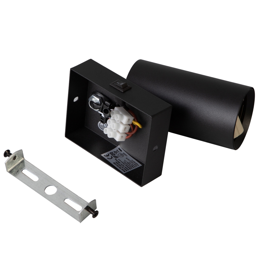 BRILAGI - Aplică de perete tip spot LED RGBW cu reglare a intensității și întrerupător SELE 1xGU10/4,8W/230V 3000K neagră + telecomandă