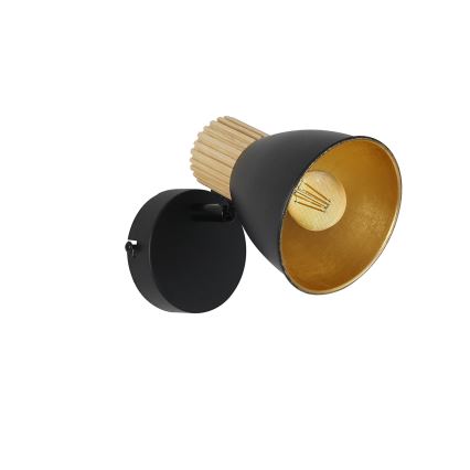 Brilagi - Aplica de perete tip spot ODENSE 1xE14/10W/230V, lemn/negru