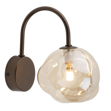 Brilagi - Aplică de perete VULCANO 1xG9/8W/230V bronz/bej fumuriu
