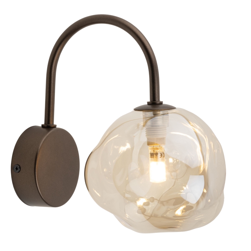 Brilagi - Aplică de perete VULCANO 1xG9/8W/230V bronz/bej fumuriu