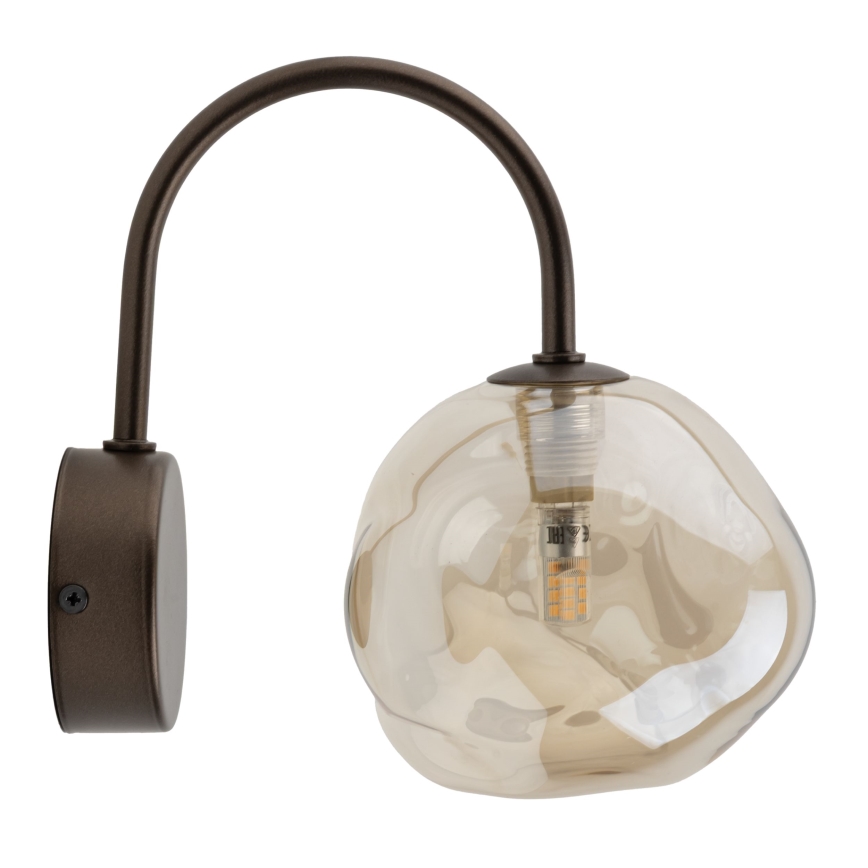 Brilagi - Aplică de perete VULCANO 1xG9/8W/230V bronz/bej fumuriu