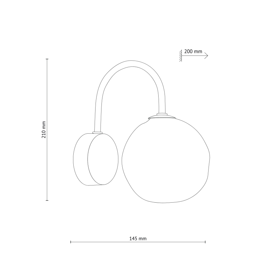 Brilagi - Aplică de perete VULCANO 1xG9/8W/230V maro/bej fumuriu