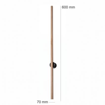 Brilagi - Aplica de perete WOODY LINE LED, 7W, 230V, 4000K, 60 cm, stejar