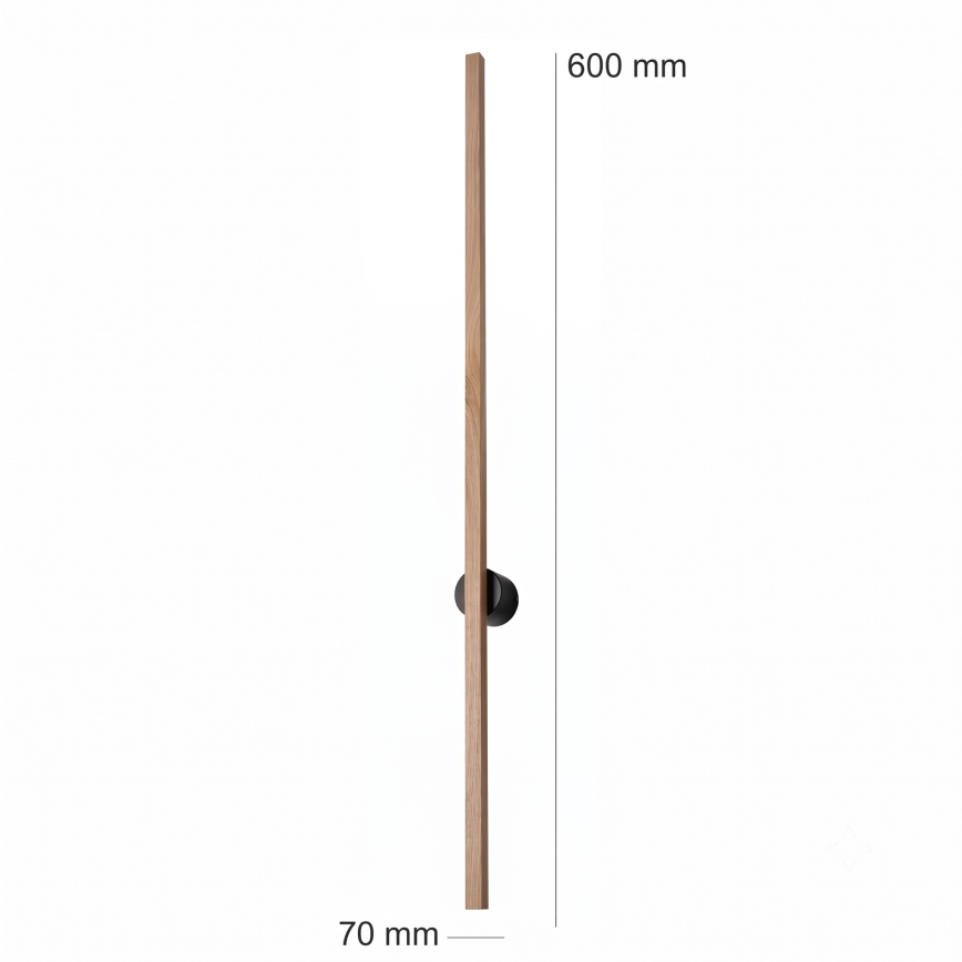 Brilagi - Aplica de perete WOODY LINE LED, 7W, 230V, 4000K, 60 cm, stejar