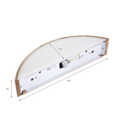 Brilagi - Aplica LED CARVALHO MODERN 1xE27/60W/230V stejar