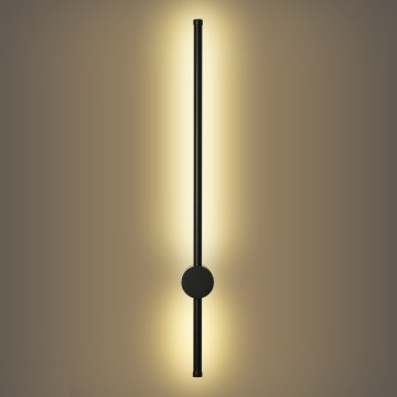 Brilagi - Aplică LED de exterior AURA, 12W, 230V, 3000K, IP54, 65 cm, neagră, CRI 90