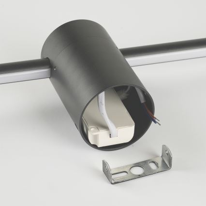 Brilagi - Aplică LED de exterior AURA, 12W, 230V, 4000K, IP54, 65 cm, antracit, CRI 90