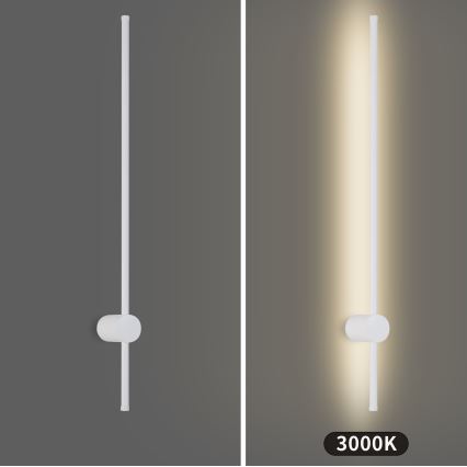 Brilagi - Aplica de perete pentru exterior AURA LED, 20W, 230V, 3000K, IP54, 97 cm, alb, CRI 90