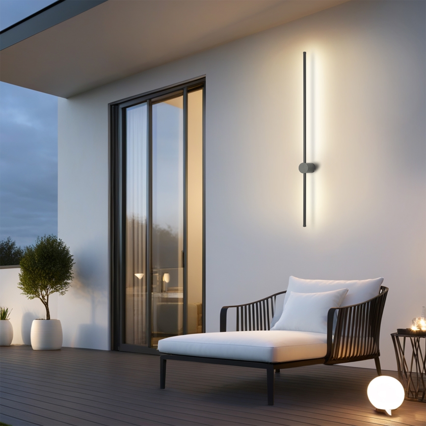 Brilagi - AURA Aplică de exterior LED/20W/230V 3000K IP54 97 cm antracit CRI 90