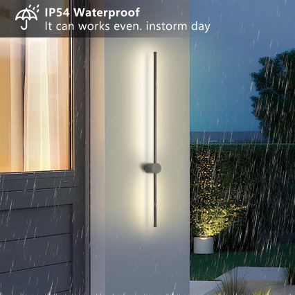 Brilagi - AURA Aplică de exterior LED/20W/230V 3000K IP54 97 cm antracit CRI 90