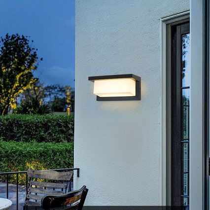 Brilagi - Aplică de perete LED dimerizabilă pentru exterior BRICKY 1xE27/6W/230V 2700-6500K IP54 negru