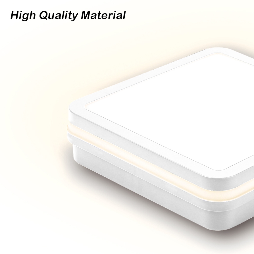 Brilagi - Aplica LED de exterior cu senzor BENE LED/18W/230V 22x22 cm alb IP54