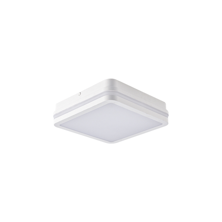 Brilagi - Aplica LED de exterior cu senzor BENE LED/18W/230V 22x22 cm alb IP54