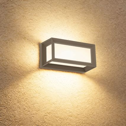 Brilagi - Aplica LED de exterior cu senzor PARKER LED/12W/230V gri IP44