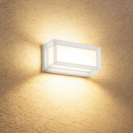 Brilagi - Aplica LED de exterior cu senzor PARKER LED/12W/230V, albă, IP44