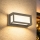 Brilagi - Aplica LED de exterior cu senzor PARKER LED/12W/230V gri IP44