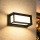 Brilagi - Aplica LED de exterior cu senzor PARKER LED/12W/230V negru IP44