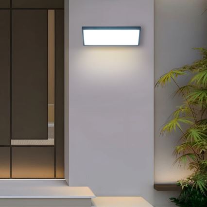 Brilagi - Lampă de perete LED pentru exterior cu senzor TRIANGLE LED/42W/230V, antracit, IP65