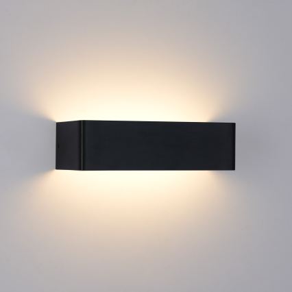 Brilagi - Aplica LED de exterior DONNANI, 12W, 230V, 30 cm, negru, IP44