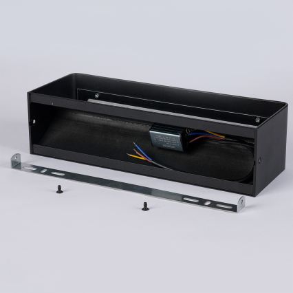 Brilagi - Aplica LED de exterior DONNANI, 12W, 230V, 30 cm, negru, IP44