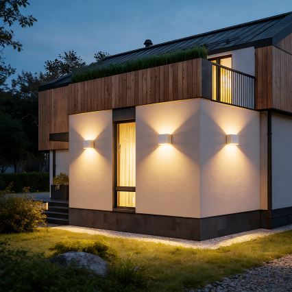 Brilagi - Aplică LED de exterior DONNANI, 5W, 230V, 10 cm, alb, IP44