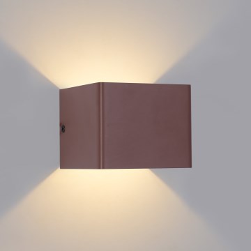 Brilagi - Aplică LED de exterior DONNANI LED/5W/230V 10 cm maro IP44