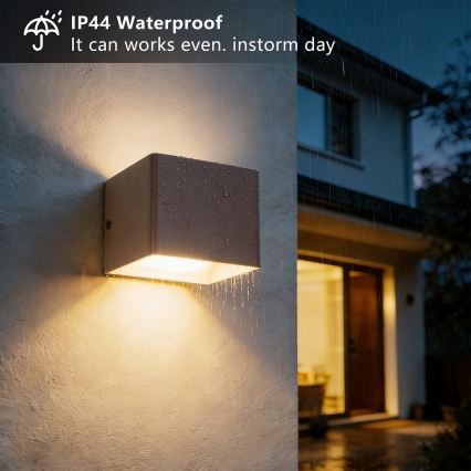 Brilagi - Aplică LED de exterior DONNANI LED/5W/230V 10 cm maro IP44