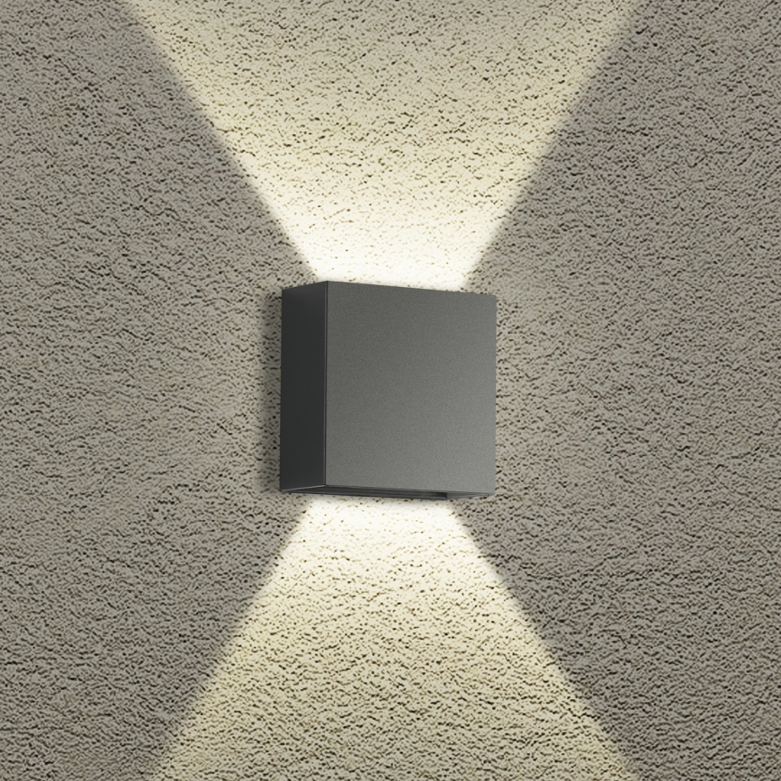 Brilagi - Aplica LED de exterior DOUBLERAY LED/4W/230V antracit IP65