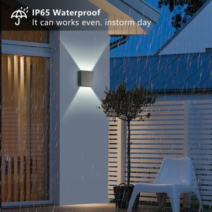 Brilagi - Aplica LED de exterior DOUBLERAY LED/4W/230V antracit IP65