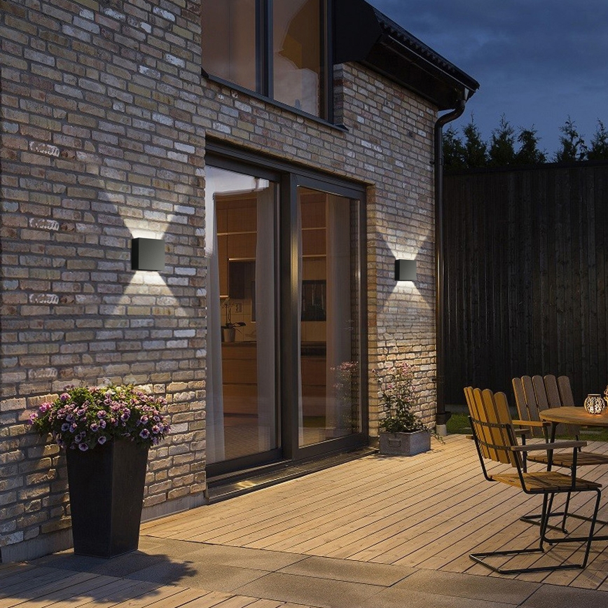 Brilagi - Aplică LED de exterior DOUBLERAY LED/4W/230V neagră IP65