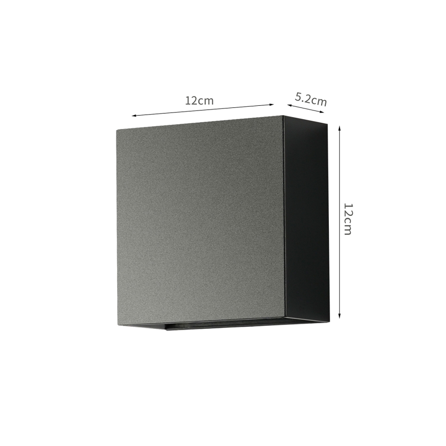 Brilagi - Aplică LED de exterior DOUBLERAY LED/4W/230V neagră IP65