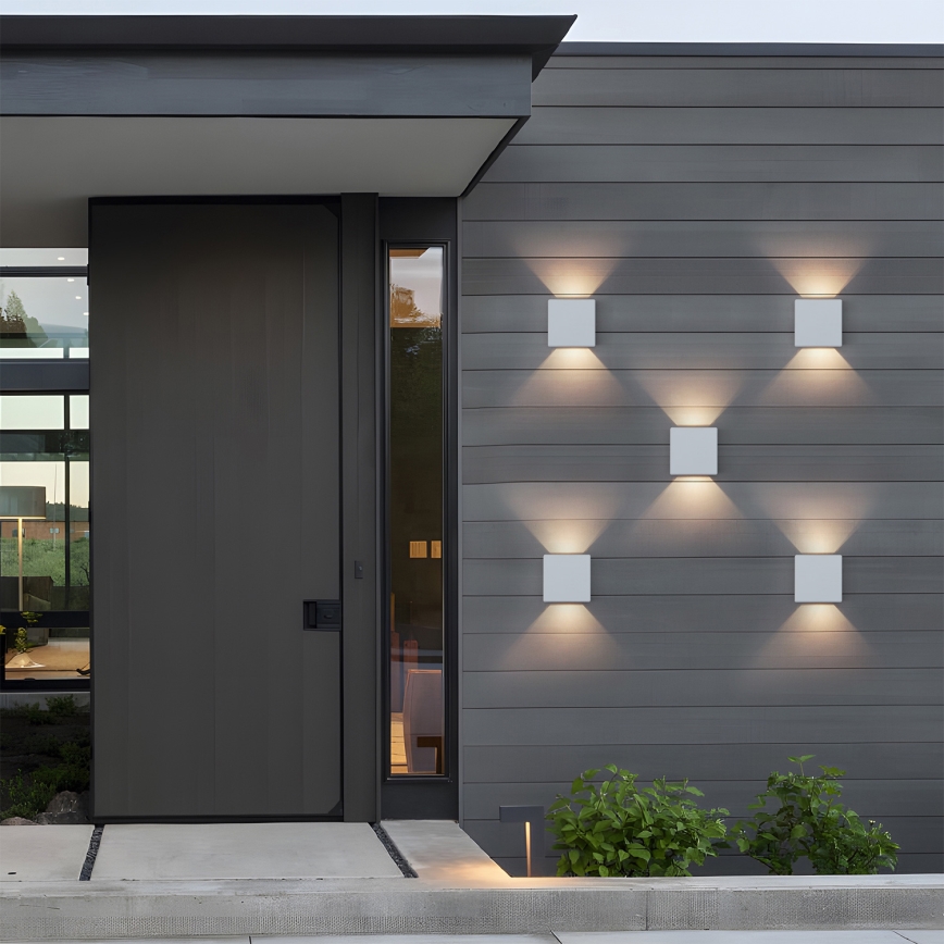 Brilagi - Aplică LED de exterior DOUBLERAY LED/6W/230V albă IP54