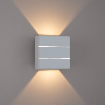 Brilagi - Aplică LED de exterior DOUBLERAY LINE, 6W, 230V, albă, IP54