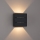 Brilagi - Aplica LED de exterior DOUBLERAY LINE, 6W/230V, negru, IP54