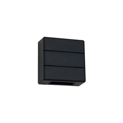 Brilagi - Aplica LED de exterior DOUBLERAY LINE, 6W/230V, negru, IP54