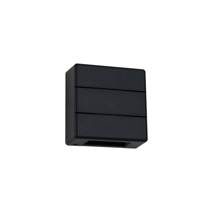Brilagi - Aplica LED de exterior DOUBLERAY LINE, 6W/230V, negru, IP54