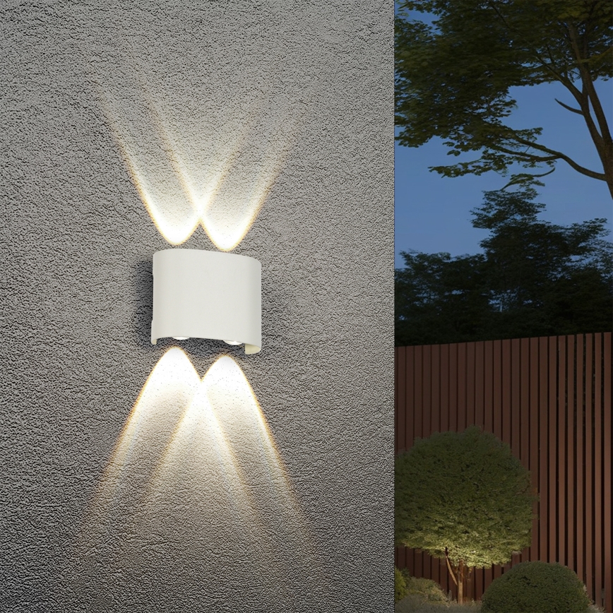 Brilagi - Aplica LED de exterior FLAREBOX, 4W, 230V, albă, IP65