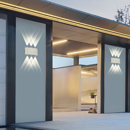 Brilagi - Aplică LED de exterior FLAREBOX, 6W, 230V, alb, IP65