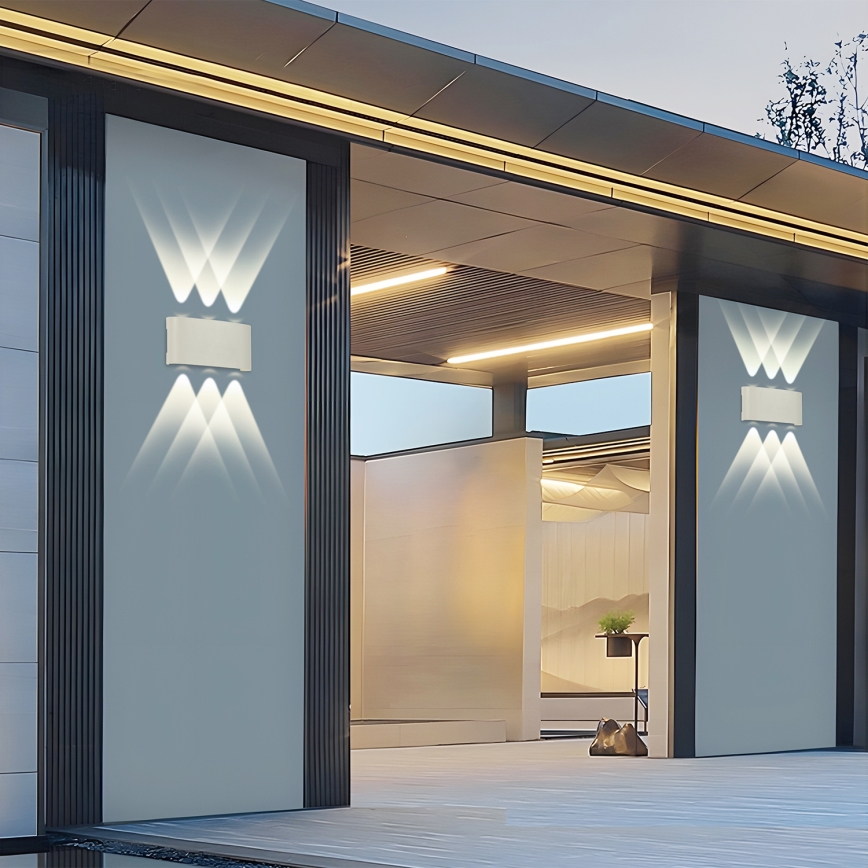 Brilagi - Aplică LED de exterior FLAREBOX, 6W, 230V, alb, IP65