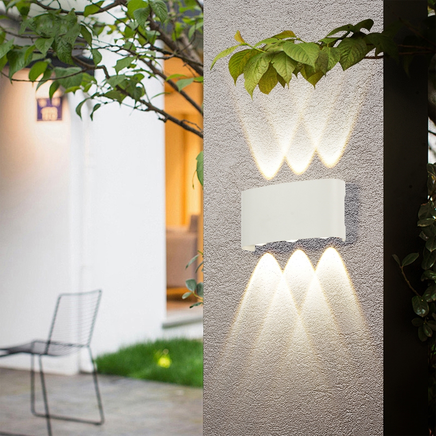 Brilagi - Aplică LED de exterior FLAREBOX, 6W, 230V, alb, IP65