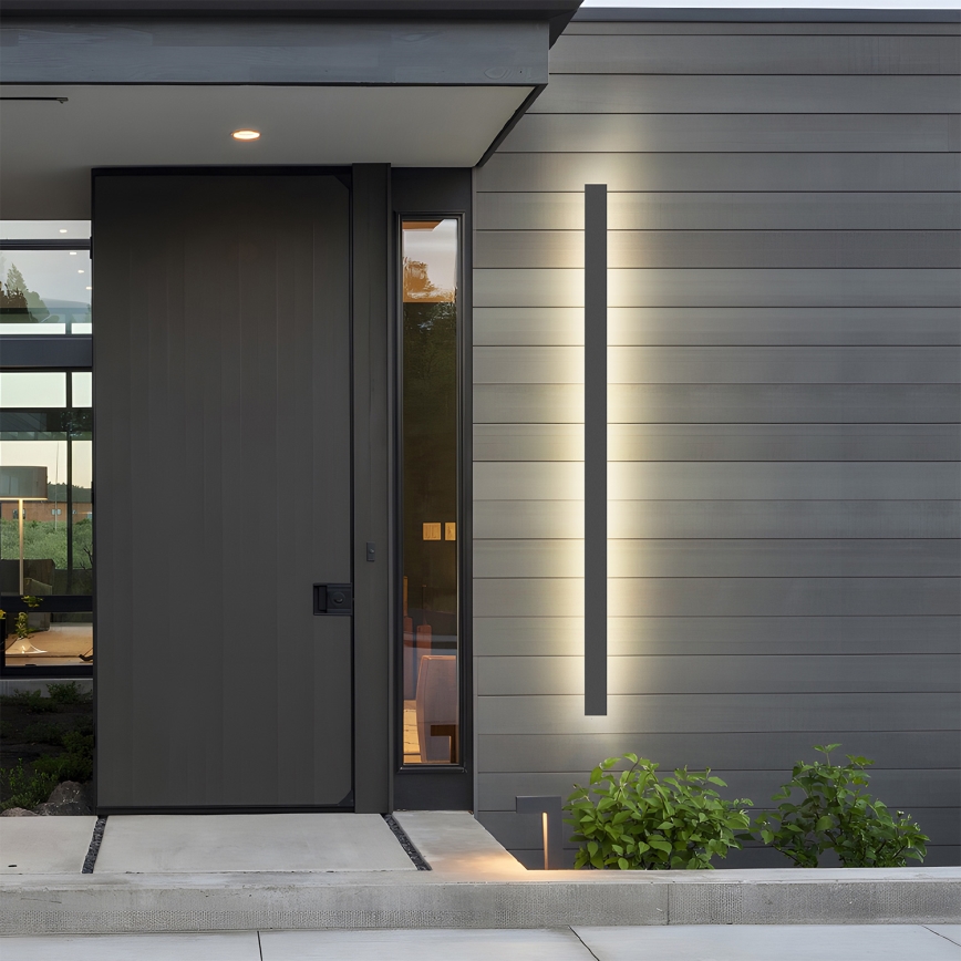 Brilagi - Aplica de perete LED pentru exterior LINEAR, 32W, 230V, 3000K, IP65, 140 cm, antracit, CRI 90