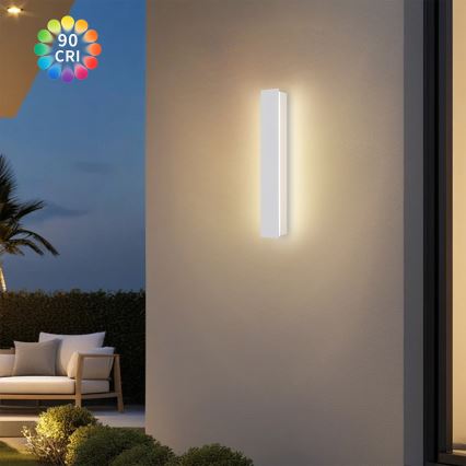 Brilagi - Aplica LED de exterior LINEAR LED/8W/230V 3000K IP65 30 cm alb CRI 90