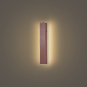 Brilagi - Aplică LED de exterior LINEAR, 8W, 230V, 3000K, IP65, 30 cm, maro, CRI 90