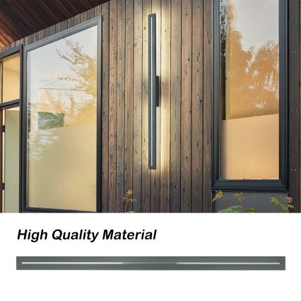 Brilagi - Aplica de perete LED LINEO, 24W/230V, 3000K, IP65, 100 cm, antracit, CRI 90