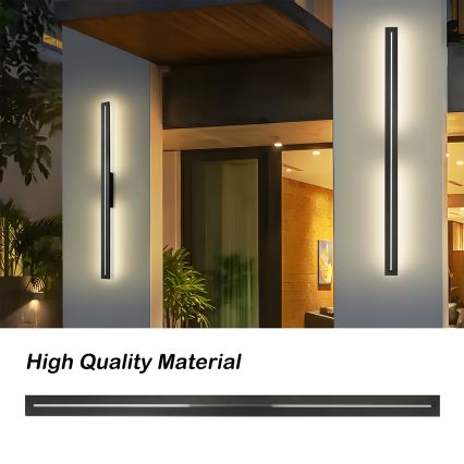 Brilagi - Aplica de perete LED pentru exterior LINEO LED/24W/230V 3000K IP65 100 cm negru CRI 90